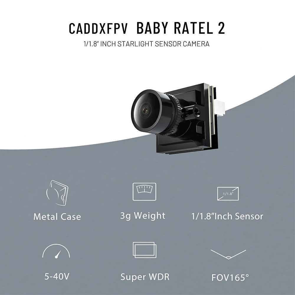 CADDX Micro Caméra FPV Ratel 2 - Drone Racing Camera avis et prix