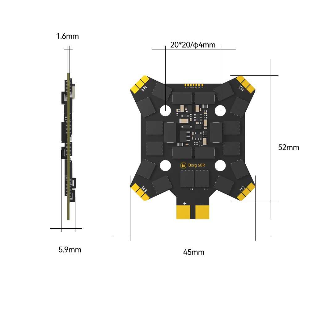 Contrôleur de vol iFlight Borg - Drone Racing Flight Controller avis et prix